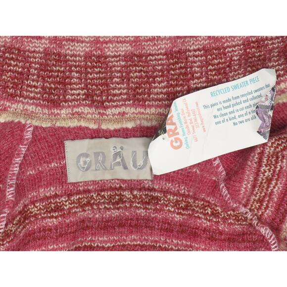 Claudia Grau Designer Wool Recycled Cropped Open Cardigan Sweater S - Picture 5 of 5